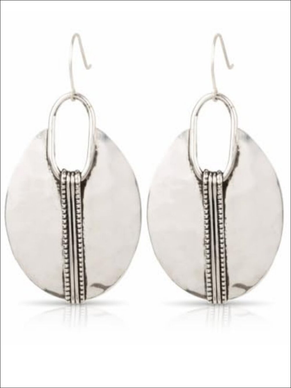 Mixed Metal Dangle Earrings Artisan Inspired Style Jewelry
